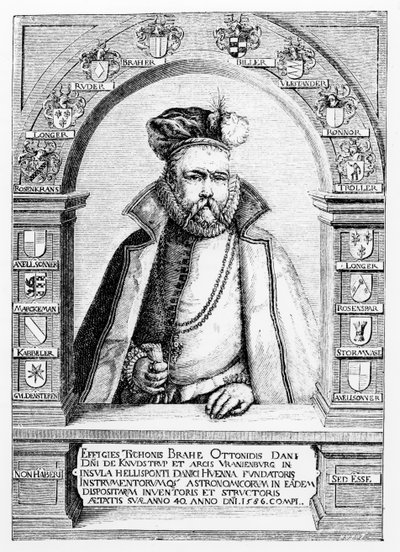 Portrait de Tycho Brahe (1546-1601) illustration de 